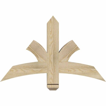 Ekena Millwork Davenport Rough Sawn Timber Gable Bracket, Douglas Fir, 36"W x 23"H x 4"D x 4"F, 15/12 Pitch GBW036X23X0404DAV00RDF